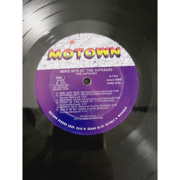 Vintage 1965 More Hits By The Supremes Vinyl Record TESTED WORKS - Picture 10 of 12